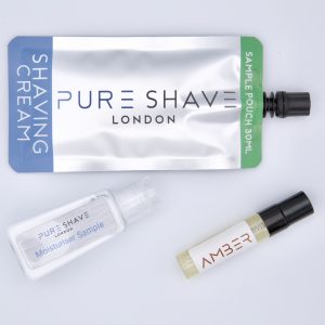 Shaving cream sample set