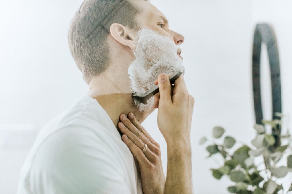 Post shave routine for sensitive skin